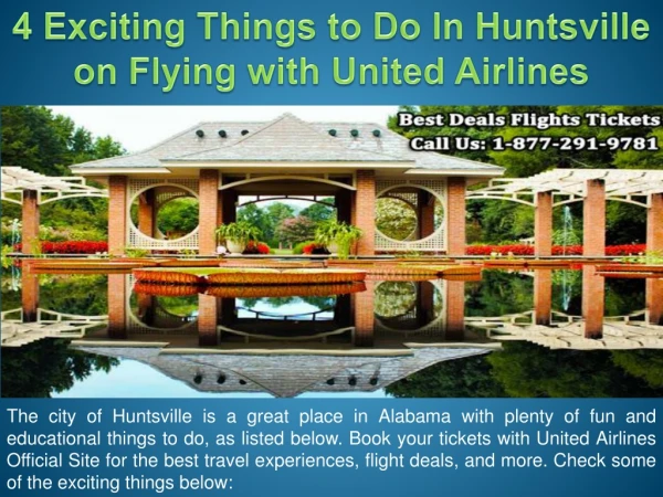 4 Exciting Things to Do In Huntsville on Flying with United Airlines