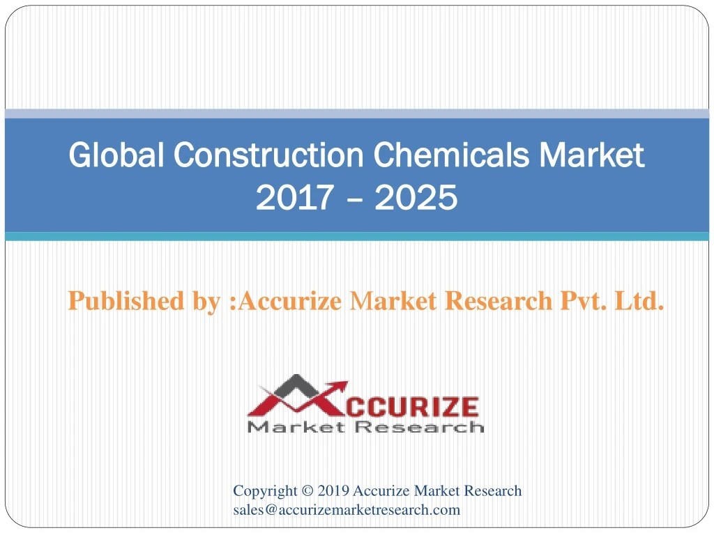 global construction chemicals market 2017 2025