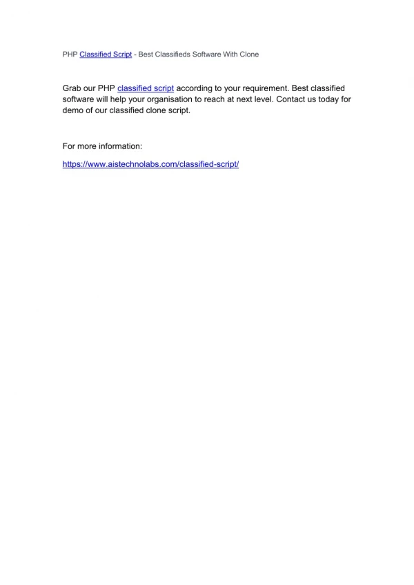 php classified script best classifieds software