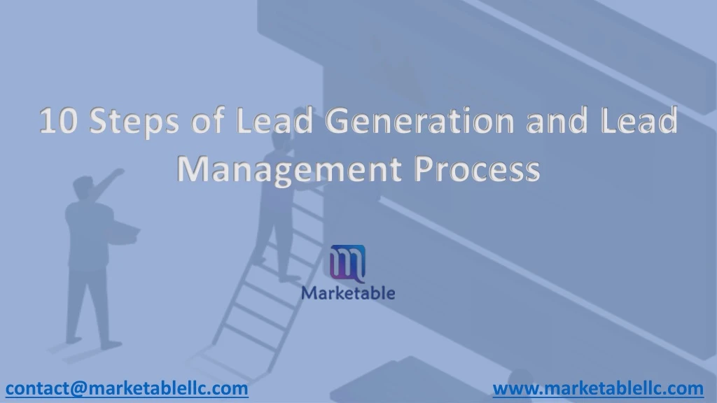 10 steps of lead generation and lead management