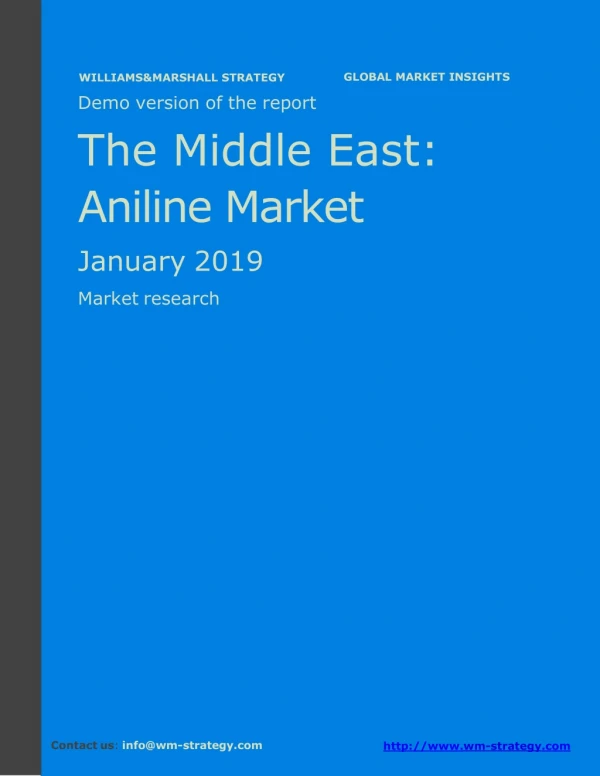 WMStrategy Demo Middle East Aniline Market January 2019