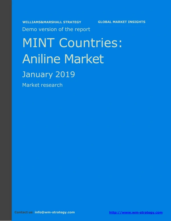 WMStrategy Demo MINT Countries Aniline Market January 2019