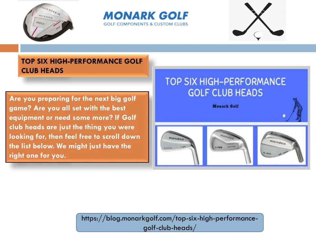 top six high performance golf club heads