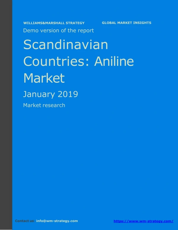 WMStrategy Demo Scandinavian Countries Aniline Market January 2019