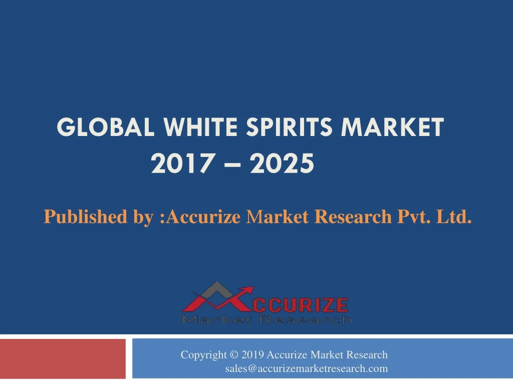 global white spirits market 2017 2025