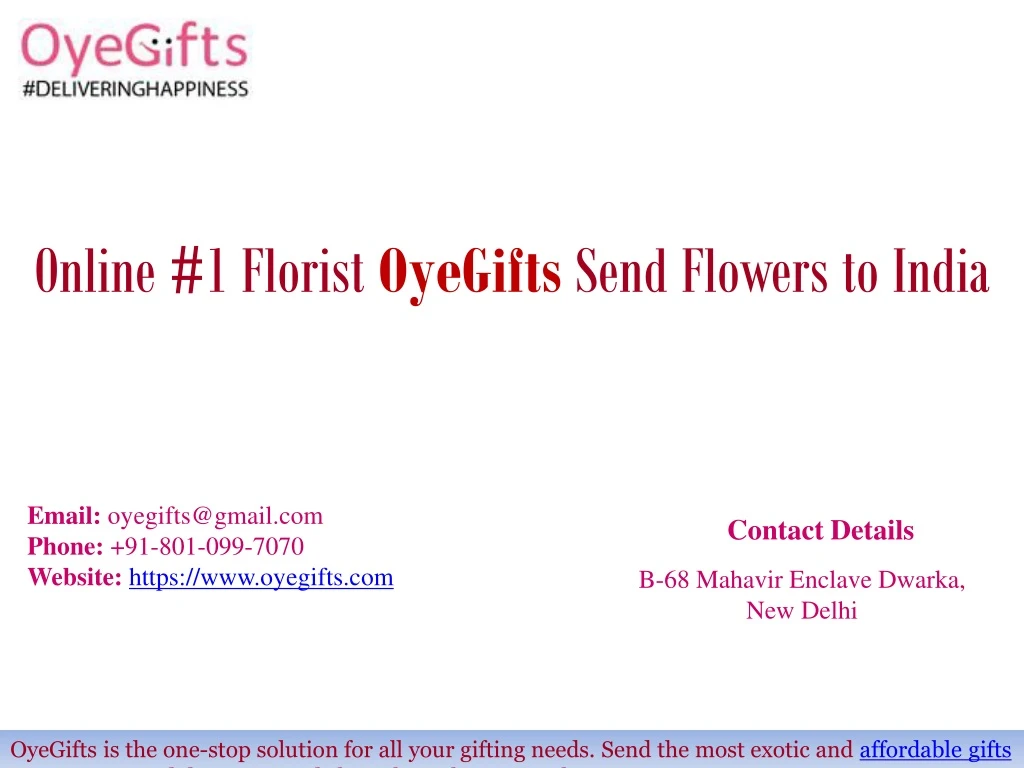 online 1 florist oyegifts send flowers to india