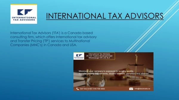 ita canada|international tax advisor|country by country reporting|cbcr|Transfer Pricing Consultant|Transfer Pricing Ad