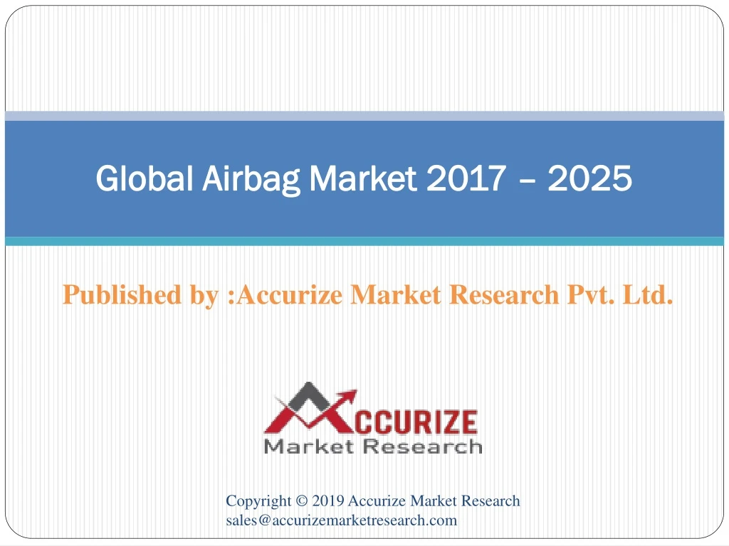 global airbag market 2017 2025