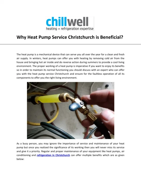 Why Heat Pump Service Christchurch is Beneficial?