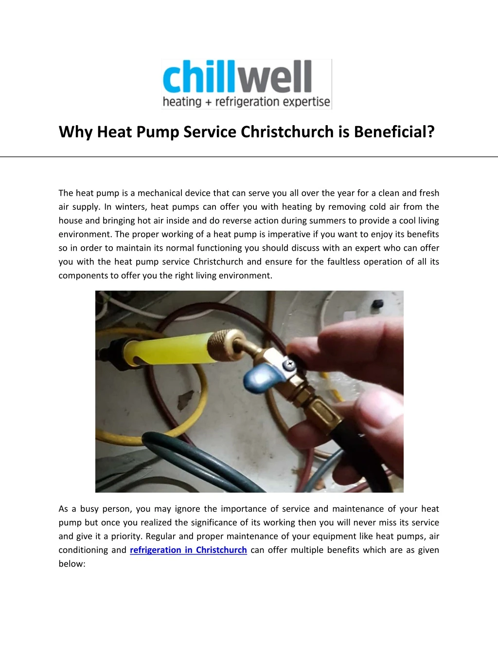 why heat pump service christchurch is beneficial