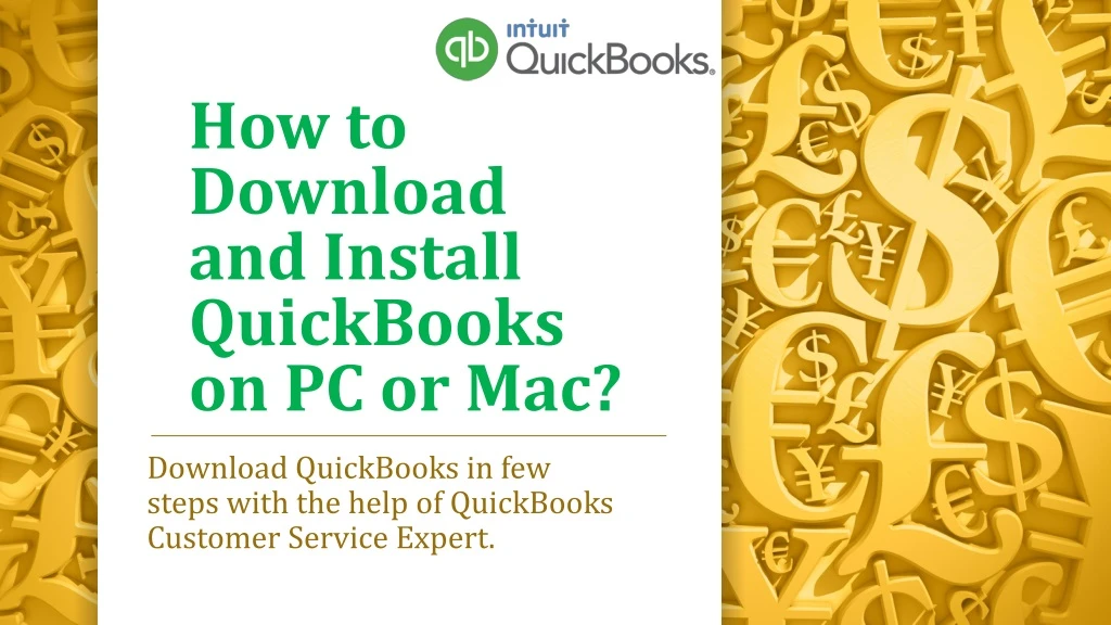 how to download and install quickbooks on pc or mac