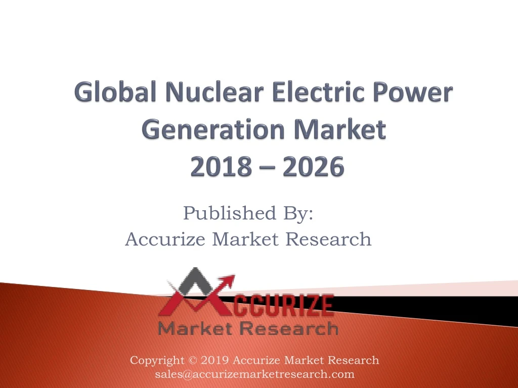 global nuclear electric power generation market 2018 2026