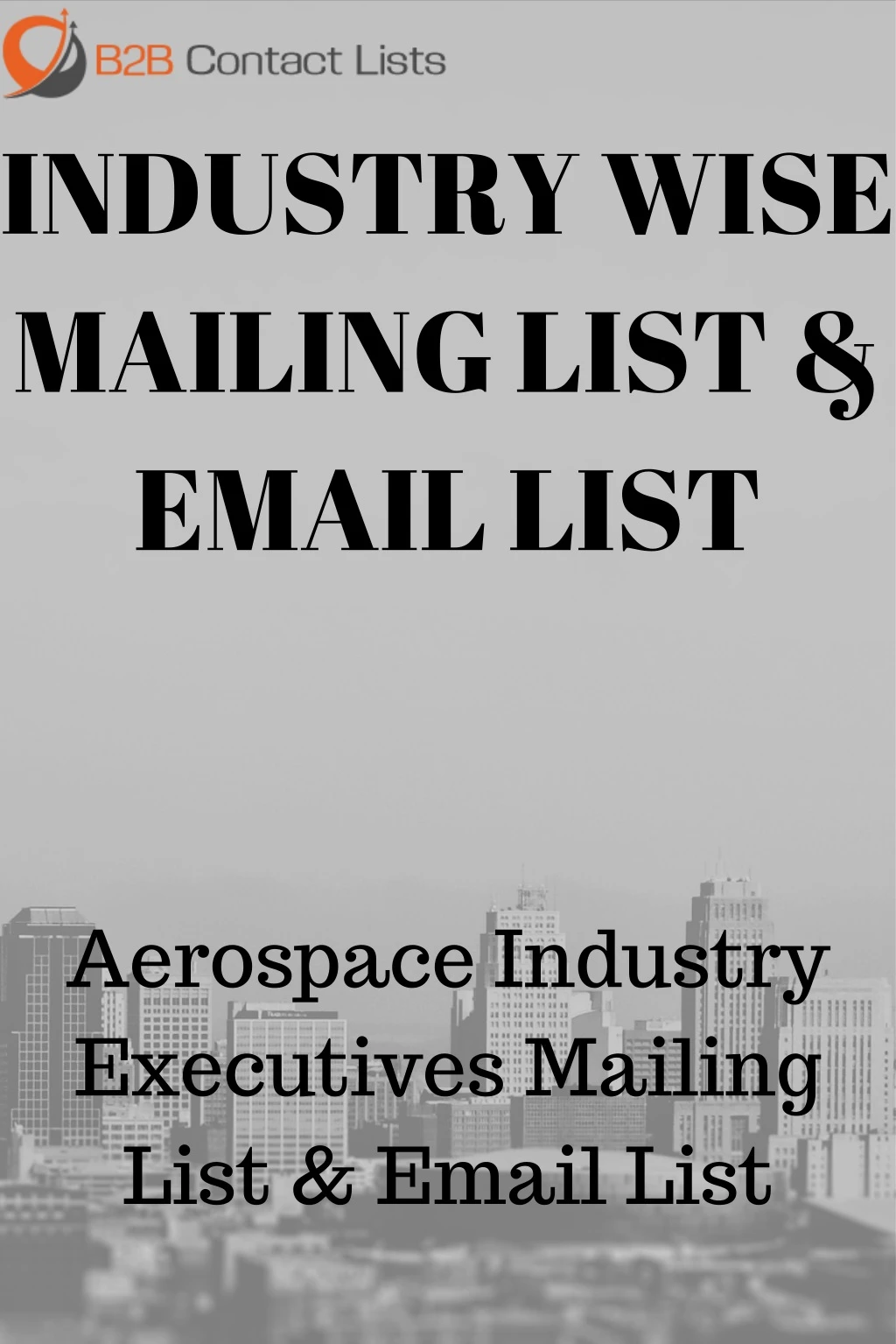 industry wise mailing list email list