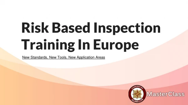 Risk Based Inspection Europe