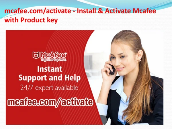 mcafee.com/activate - Install & Activate Mcafee with Product key