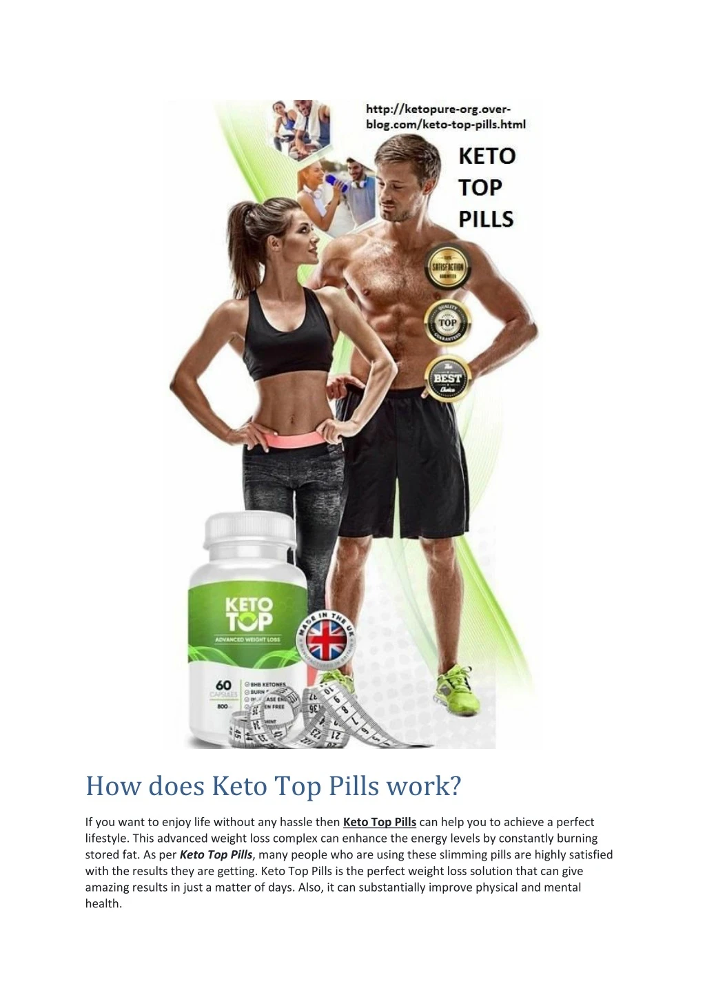 how does keto top pills work
