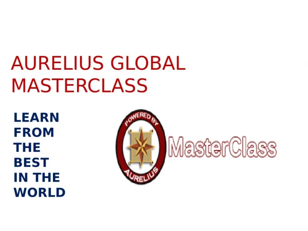 aurelius global masterclass
