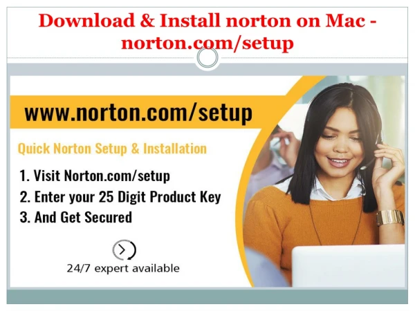 Download & Install norton on Mac - norton.com/setup