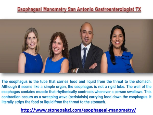 Esophageal manometry san antonio gastroenterologist tx
