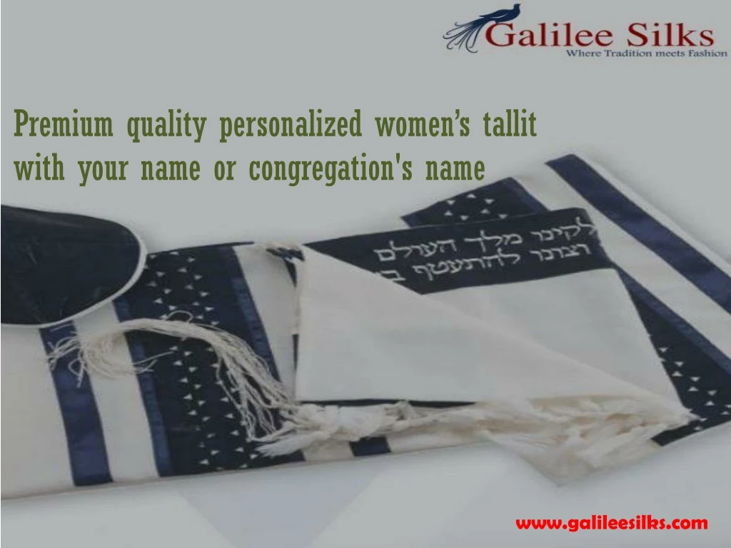 premium quality personalized women s tallit with