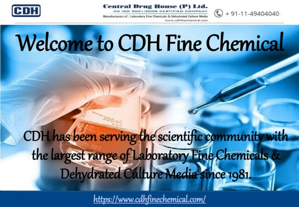 Laboratory Chemicals Manufacturers India