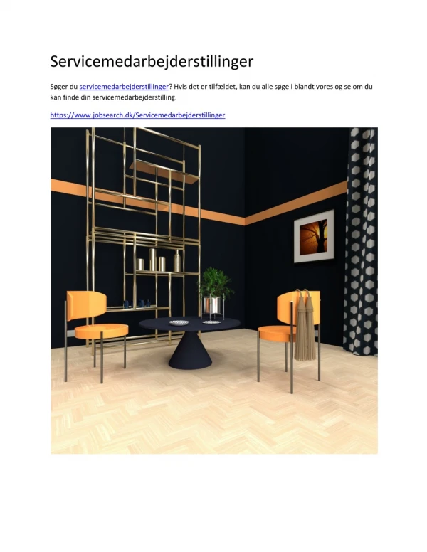 servicemedarbejderstillinger
