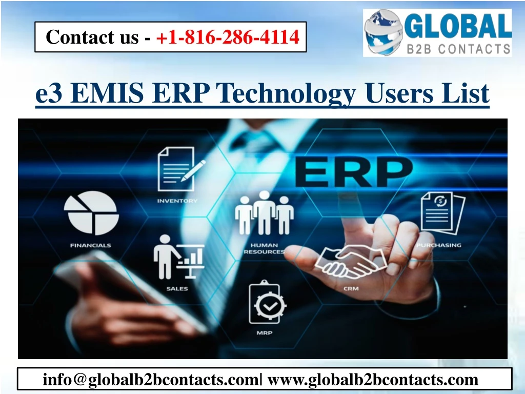e3 emis erp technology users list