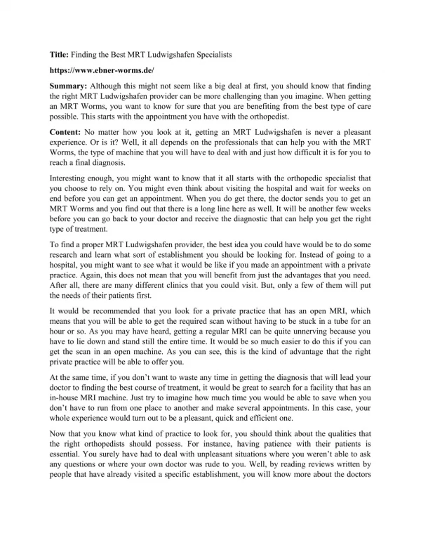 title finding the best mrt ludwigshafen