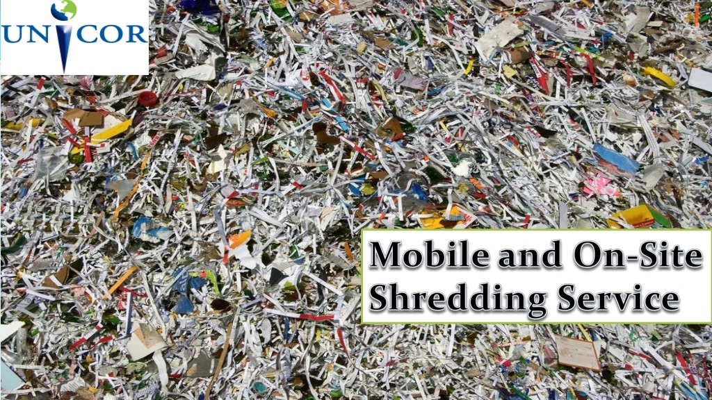 mobile and on site shredding service