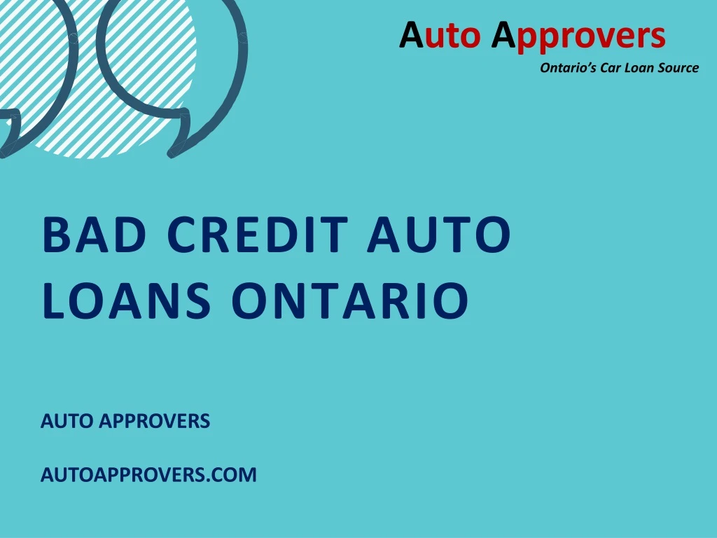 a uto a pprovers ontario s car loan source