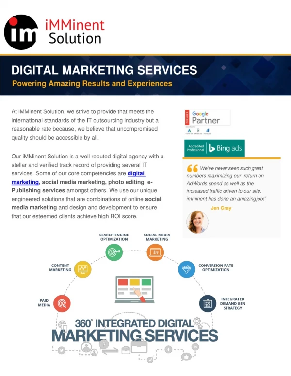 Best Digital Marketing Services | iMMinent Solution