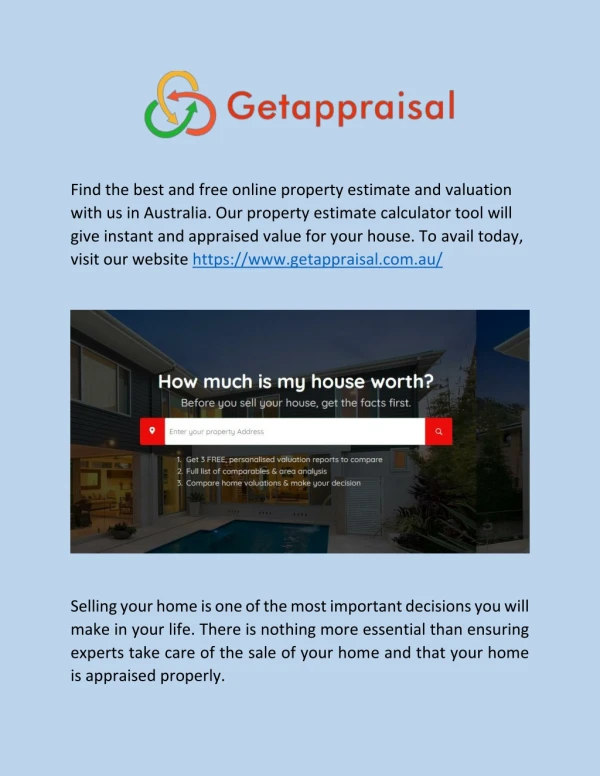 Free Online Property Valuation