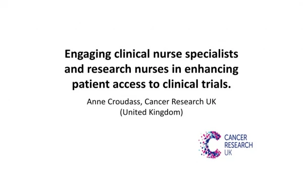 Anne Croudass, Cancer Research UK (United Kingdom)