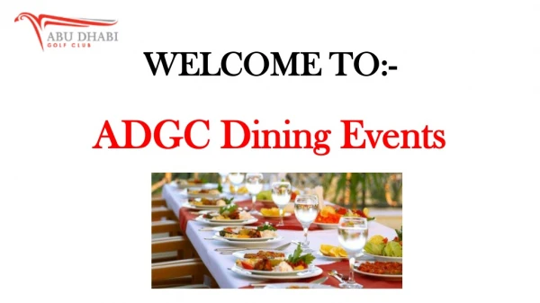 Luxury Outdoor Wedding Venues in Abu Dhabi | Adgc Dining Events