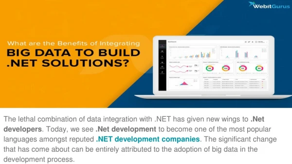 What are the Benefits of Integrating Big Data to Build .Net Solutions?