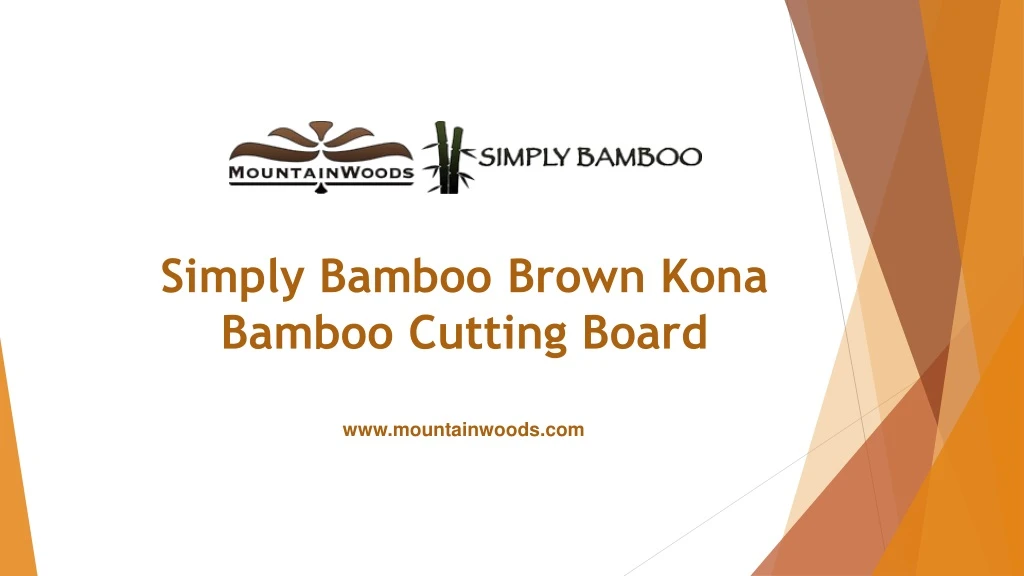 simply bamboo brown kona bamboo cutting board