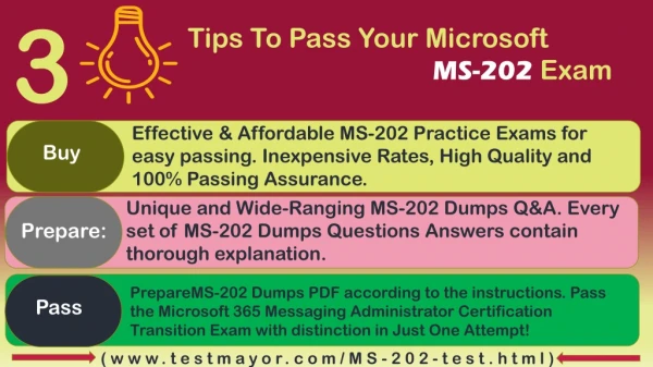 Why Testmayor Microsoft 365 Messaging Administrator Certification Transition MS-202 exam dumps are best for you?