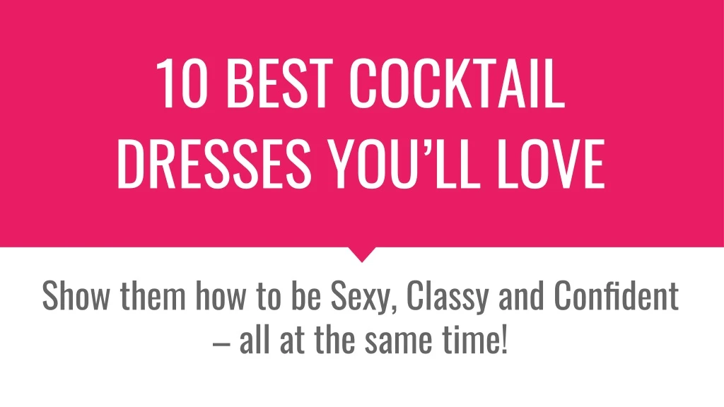10 best cocktail dresses you ll love
