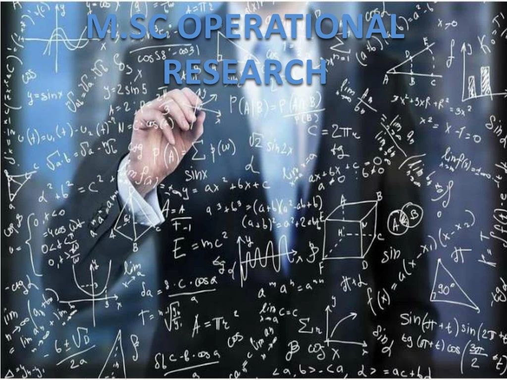 m sc operational research