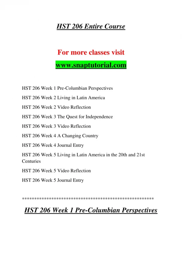 HST 206 Education Organization-snaptutorial.com