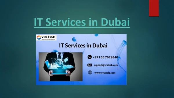 IT Support Services Dubai | IT Support Companies in UAE