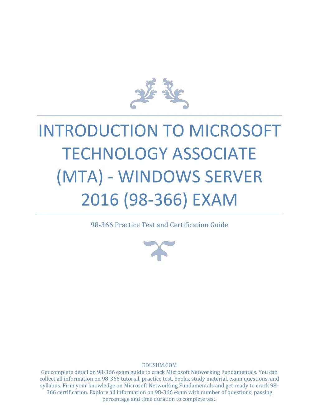 introduction to microsoft technology associate