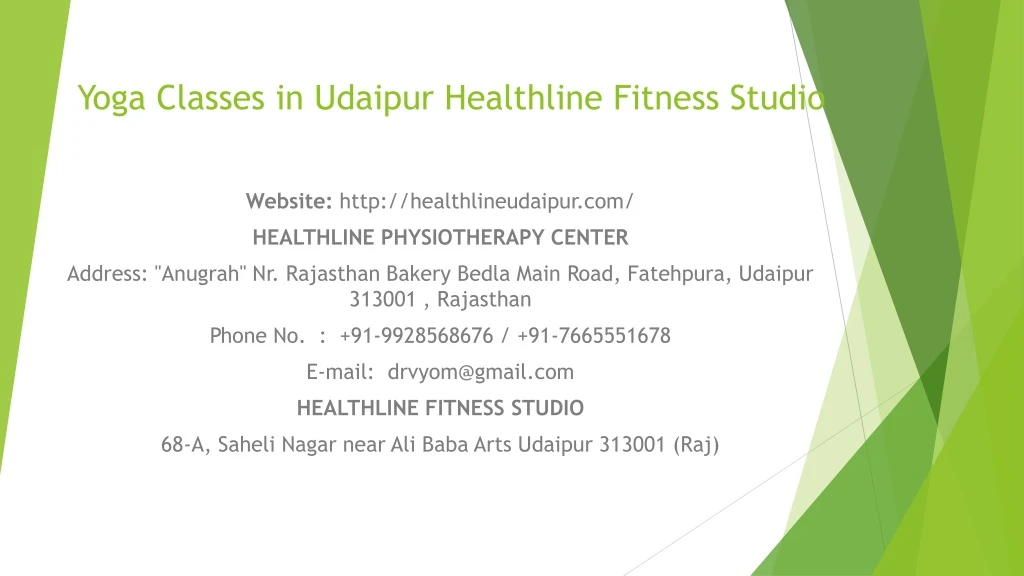 yoga classes in udaipur healthline fitness studio