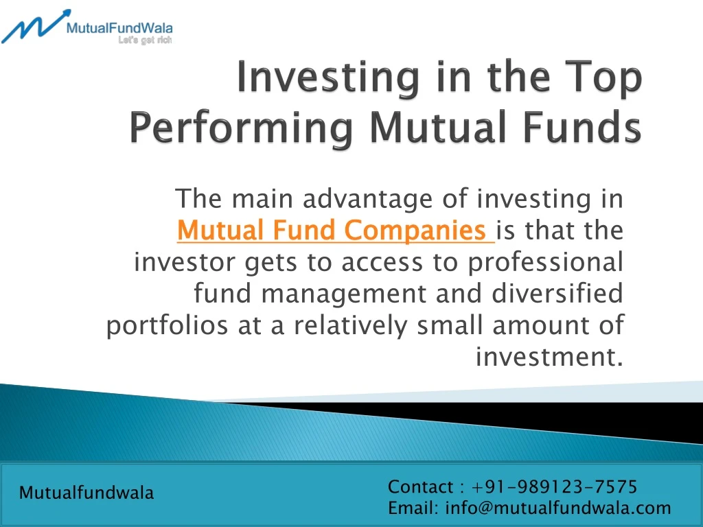 investing in the top performing mutual funds