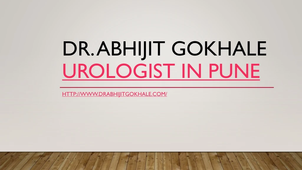 dr abhijit gokhale urologist in pune