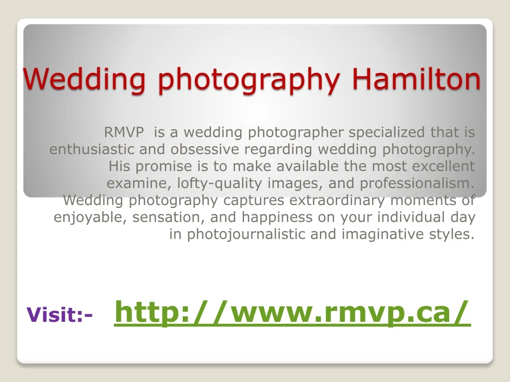 wedding photography hamilton