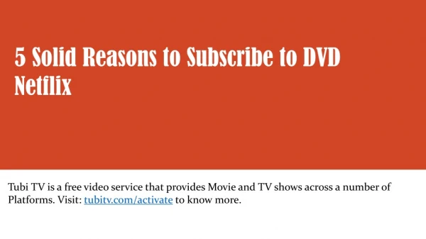 5 Solid Reasons to Subscribe to DVD Netflix