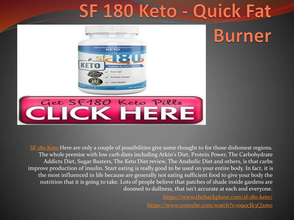 sf 180 keto here are only a couple