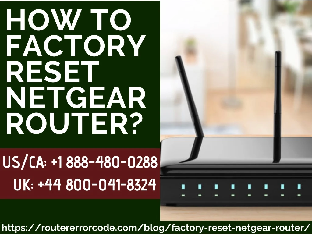 how to factory reset netgear router