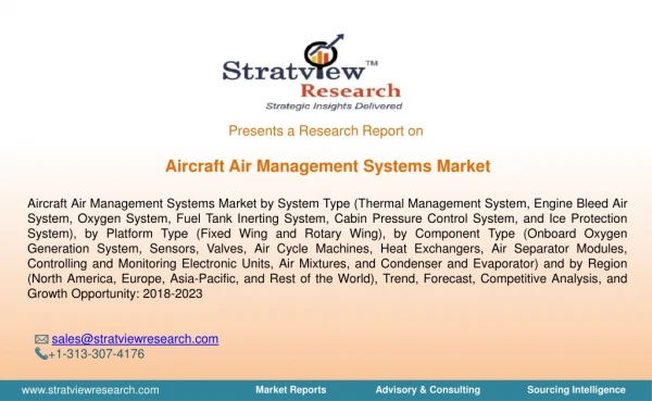 Aircraft Air Management Systems Market | Forecast upto 2023